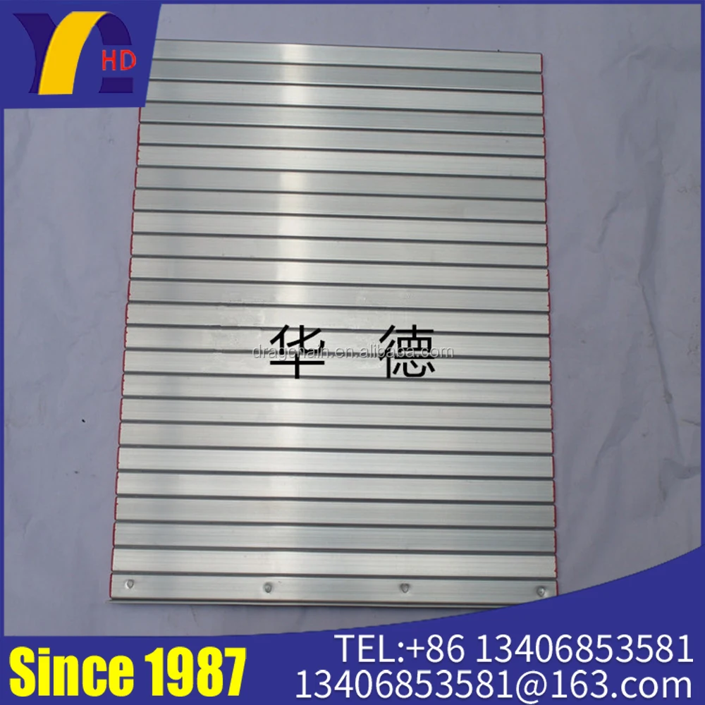 heat resistant aluminium curtain apron cover for guide use