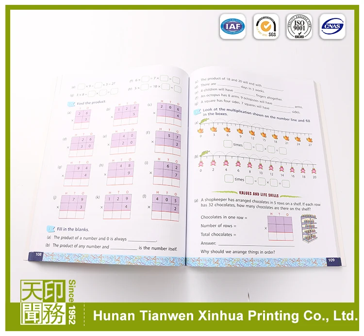 Customized English story books printing text books printing and kids story book printing