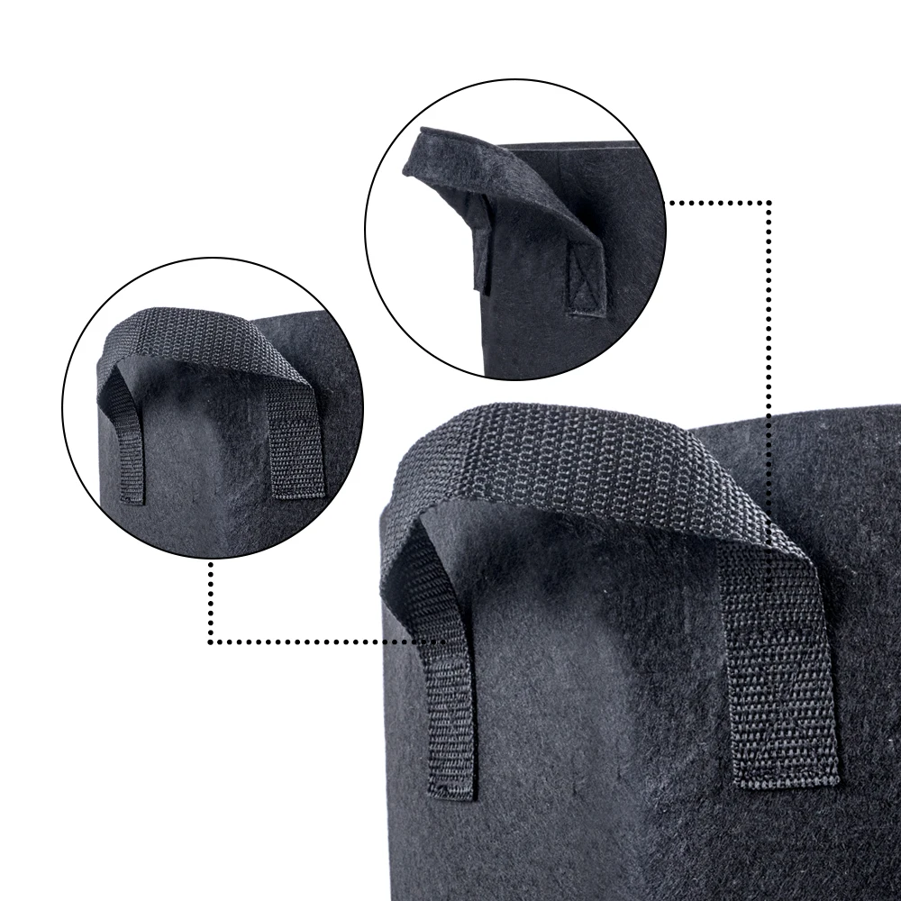 Hydroponic Grow Pots 10 Gallon Fabric Round Potatoes Bag