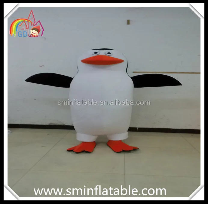 
Madagascar movie costume, penguin mascot costume, plush animal fancy dress costume for adult 