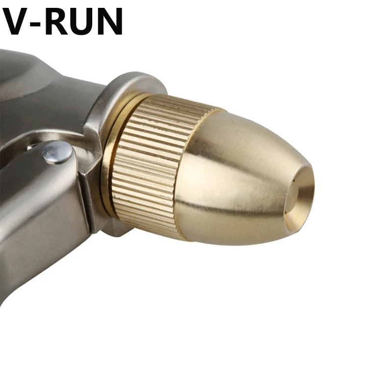 
High quality metal Zinc brass jet spray garden hose nozzles,high pressure pipe cleaning spray nozzle for washing car 