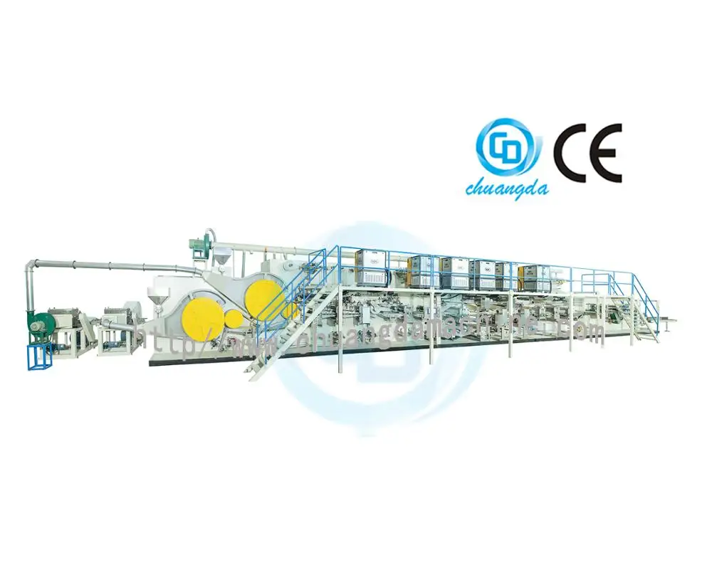 CDH-3E Automatic Baby Diaper Making Machine, elastic ear type baby diaper machine