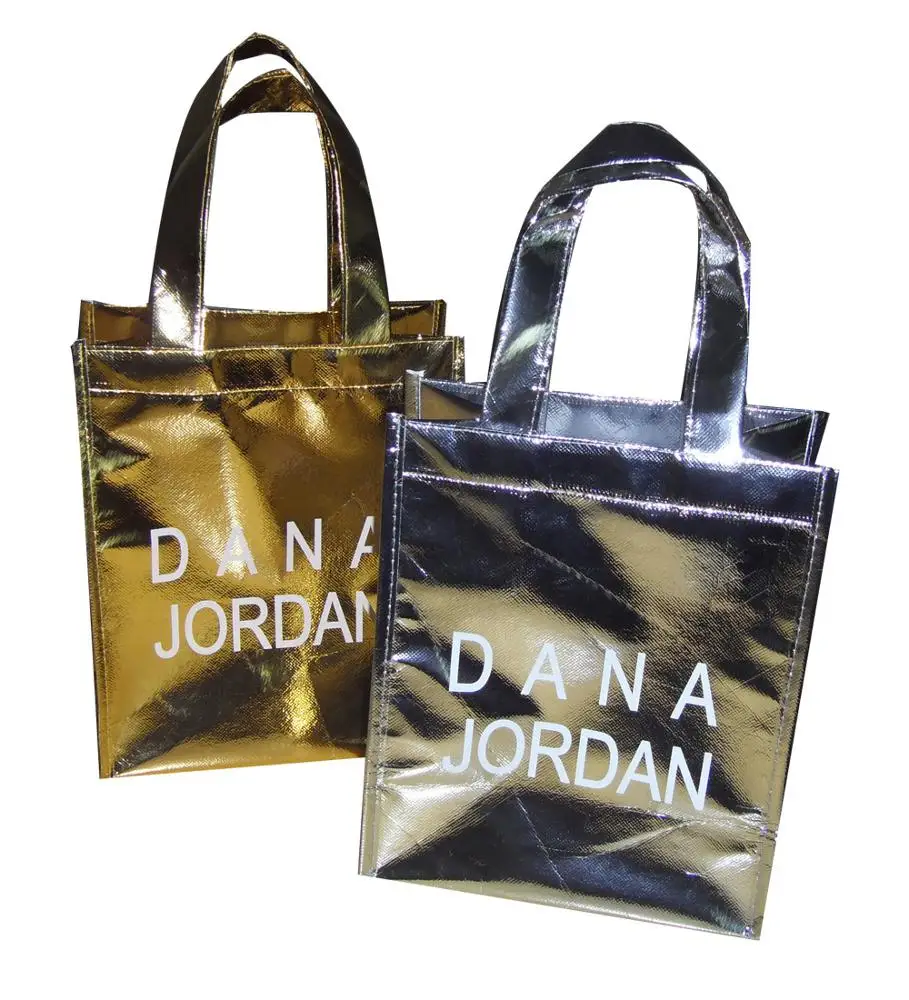 Metallic Non-woven Bag,metallic Tote Bags,plastic Metal Zipper Plastic Bag