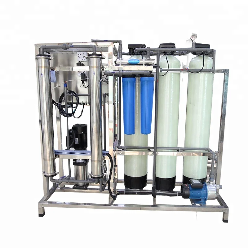 500LPH borehole underground salty drinking pure water making machine treatment plant