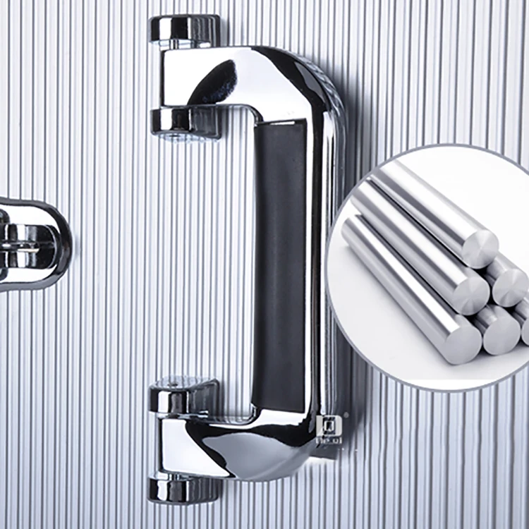 
Rolling wheeled carrying travel aluminum jewelry trolley case 