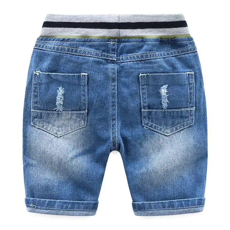 Джинсовые шорты для мальчиков P0172 с байкером для детской одежды