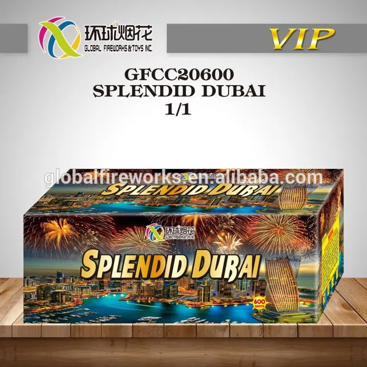 600 shots 1.4g un0336 colored Liuyang stage big fireworks cakes