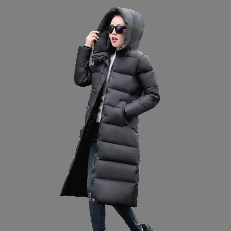 Korea font b Winter b font 2016 Latest Fashion Women Coat Thicken Warm Hooded Loose Big