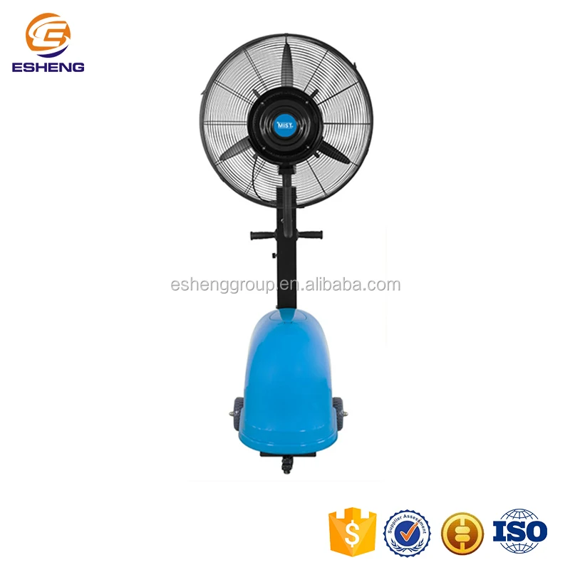 Cool temperature effective water spray portable misting stand fan