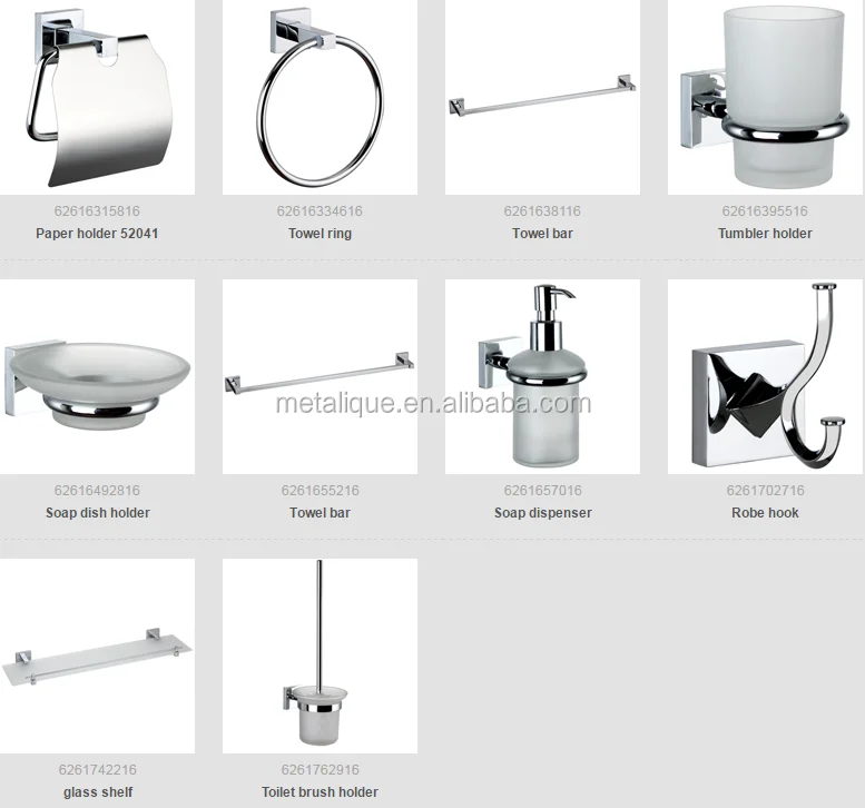 
Bathroom fittings chromed zinc alloy sanitary ware Wall Mounted hotel bathroom supplies52040-CR 