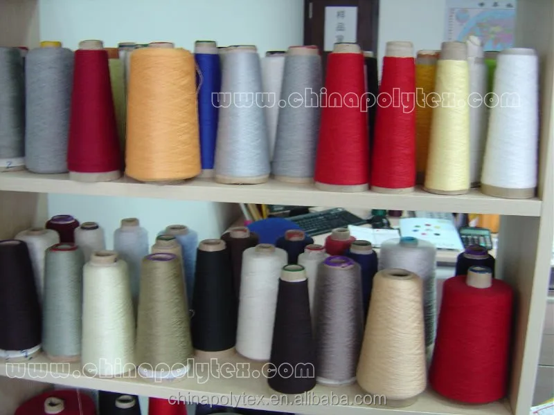  Закрученная полиэфирная пряжа 18-30S для вязания