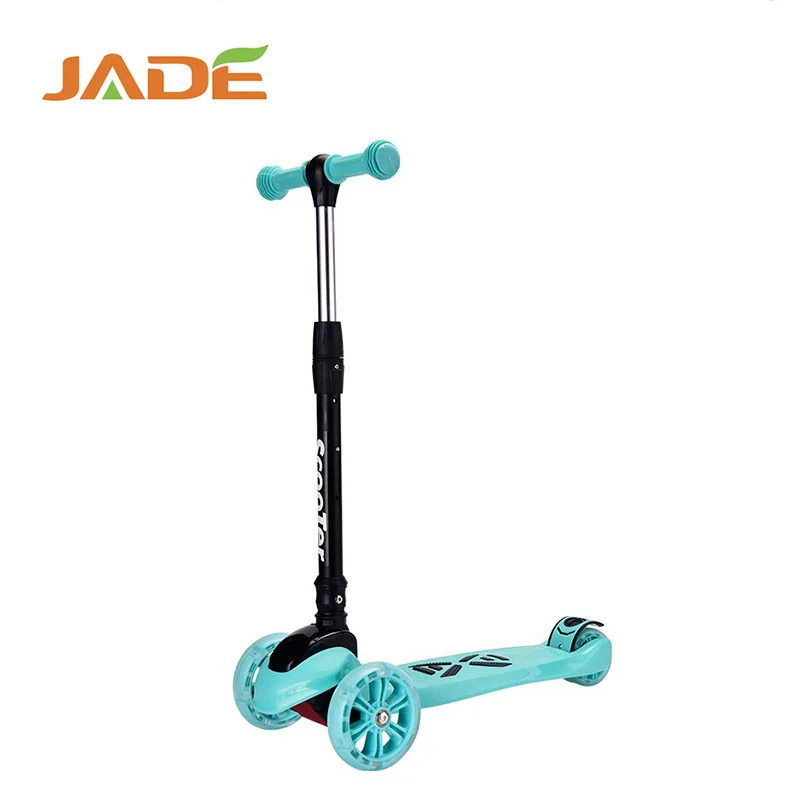 ZheJiang manufacturer kids 3 LED Light wheel scooter folding kick scooter for baby age