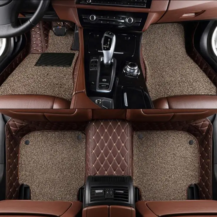 Factory Manufacture Tailored Rubber Waterproof With Wire coil Plastic 5d Car Full Floor Mat