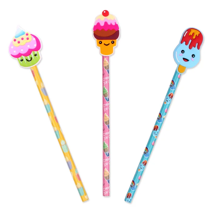 Licheng RU110 Pencil HB, Customised Fun Rubber Topper School Pencil Manufacturer