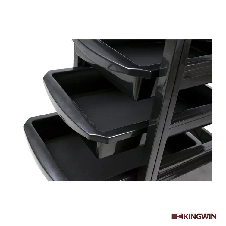 factory price cabinet salon beauty rolling trolley cosmetology tray with bowl