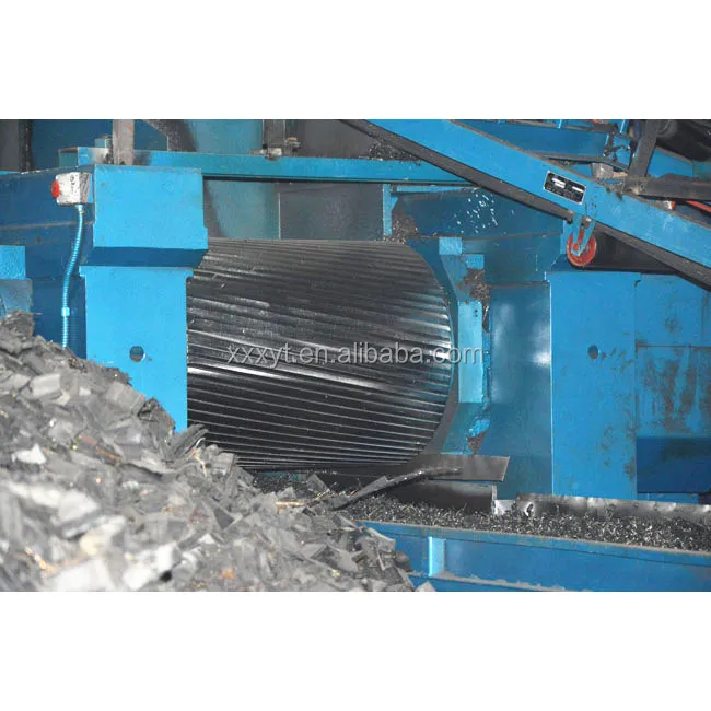 Used tire crusher line/tire recycling plant/rubber powder making machine