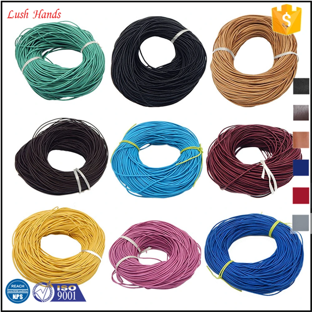 2mm 8mm15mm Leather cord many kinds size colors best quality