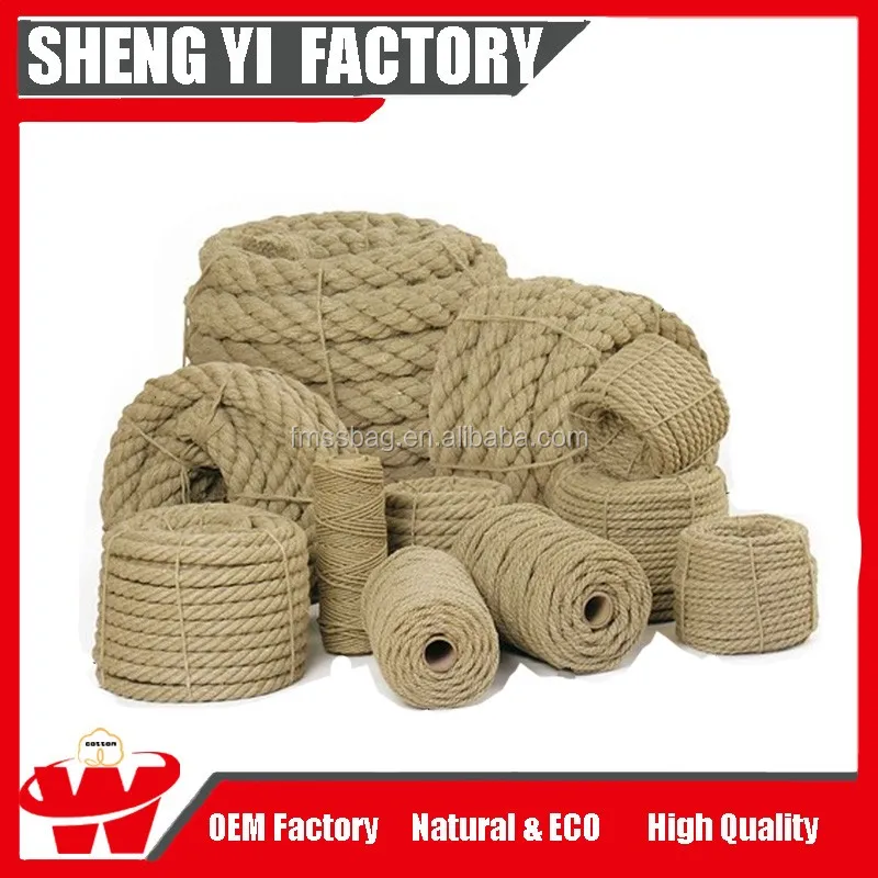 china supplier natural raw jute 80mm rope for sale