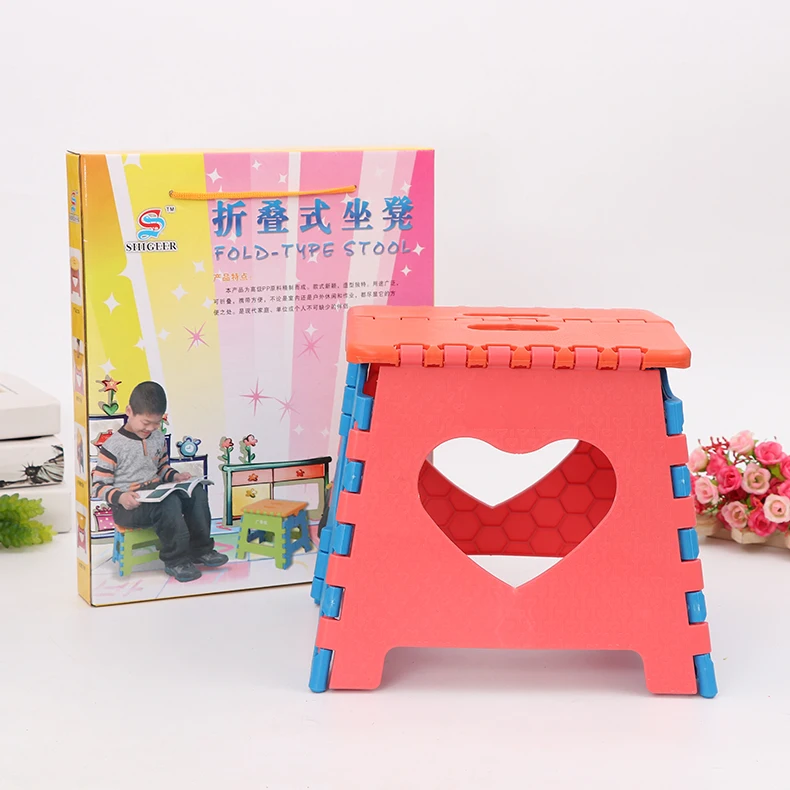 
High Quality Eco-Friendly Customized Kids Portable Plastic Folding Step Stool 