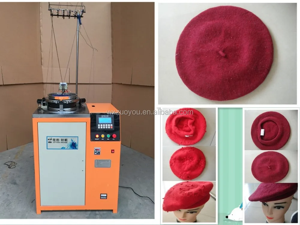 For All countries Army beret fashion woolen cap Knitting Machine