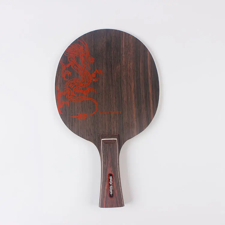 Professional Ebenholz  Pure Wood Table Tennis Racket  Blade  At Factory Price
