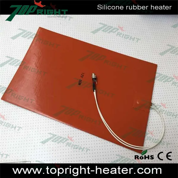 12 В жаропрочных вентиляторы самоклеющиеся силиконовой резины отопление колодки / мат / нагреватель