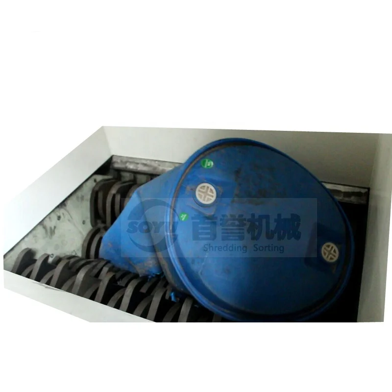 Multifunctional Four Shaft Crusher  For waste/barrel/metal/plastic/glass