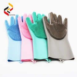 Magic Washing Glove Food Grade Silicone Gloves For Cleaning Household Dish Washing