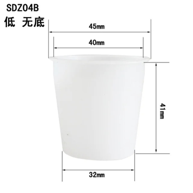 
Hydroponic growing white and black plastic plant net pots 