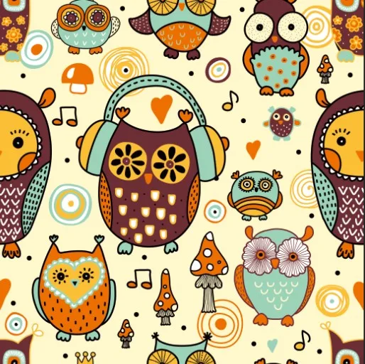 Animal Design Cotton Knitting  Material 95% Cotton 5% Elastance Digital Print Fabric for Clothing Bags Curtains
