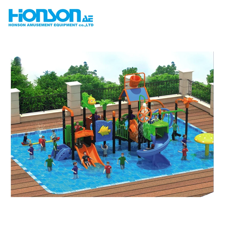 Swimming Pool Climbing play slide customized Ocean Series kids playground equipment
