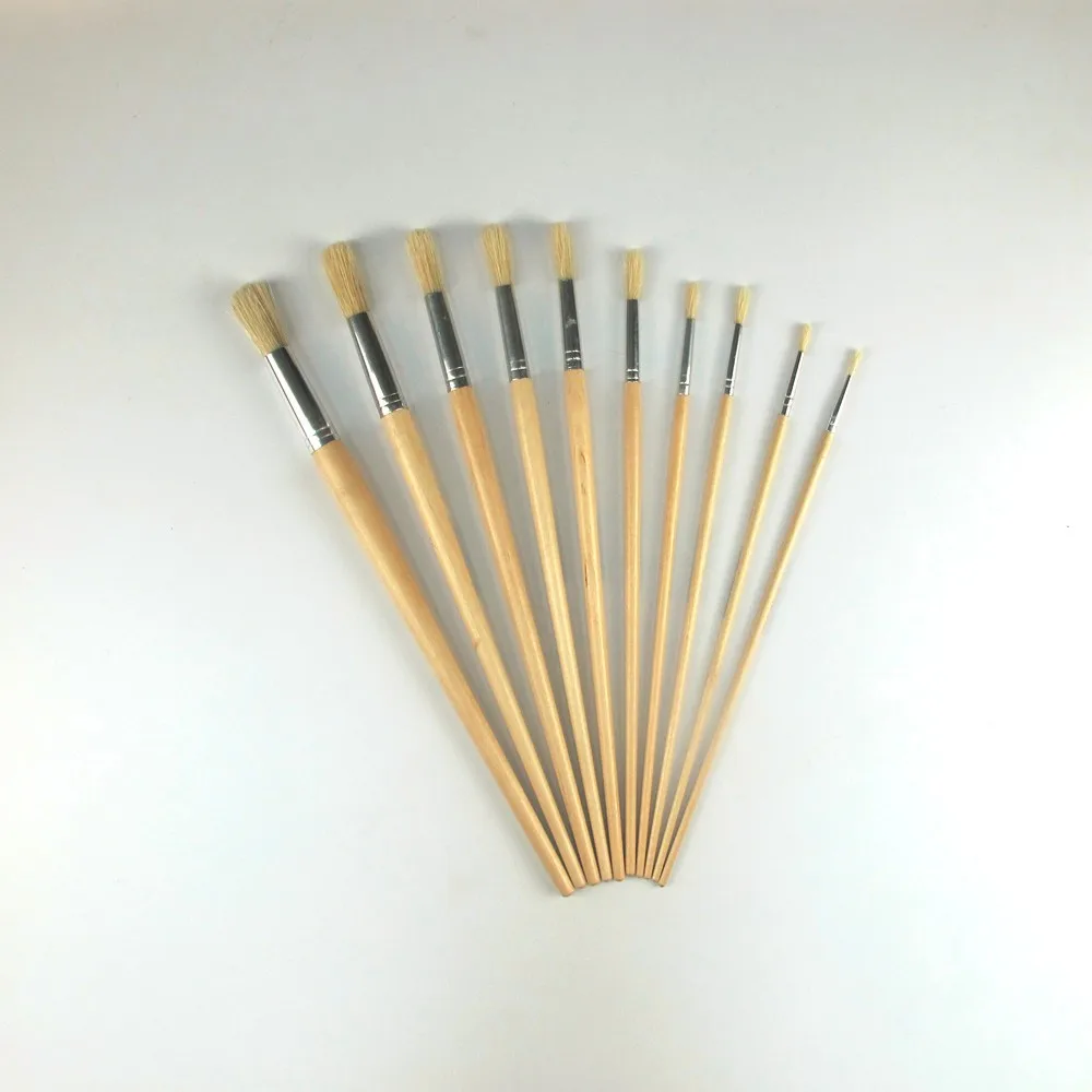 LARY BR5821 wholesale artist paint brush pen style kids paint brushes boiled bristles