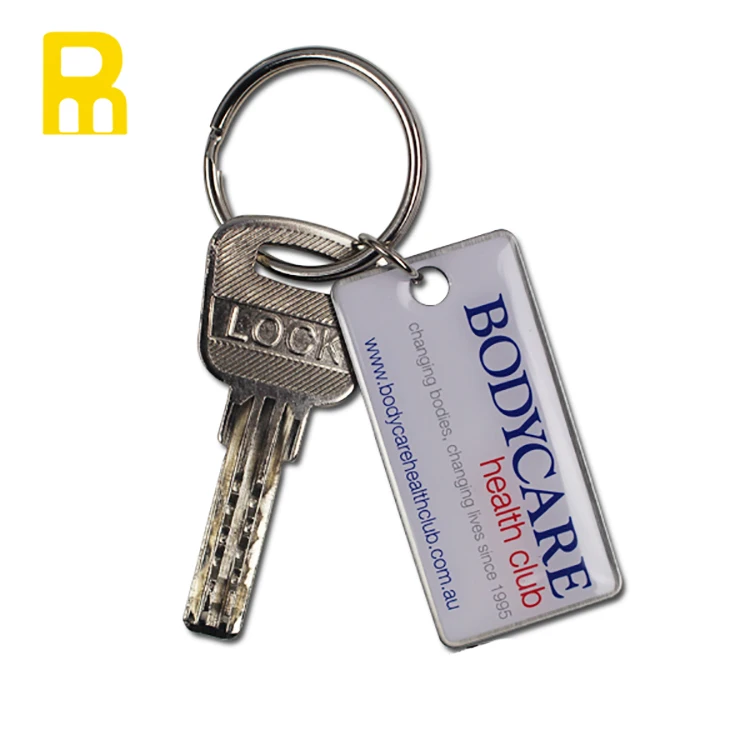 Hot sale barcode key tags / key fobs / keychains as VIP Card in Club GYM Member ID tag QR code serial number tag