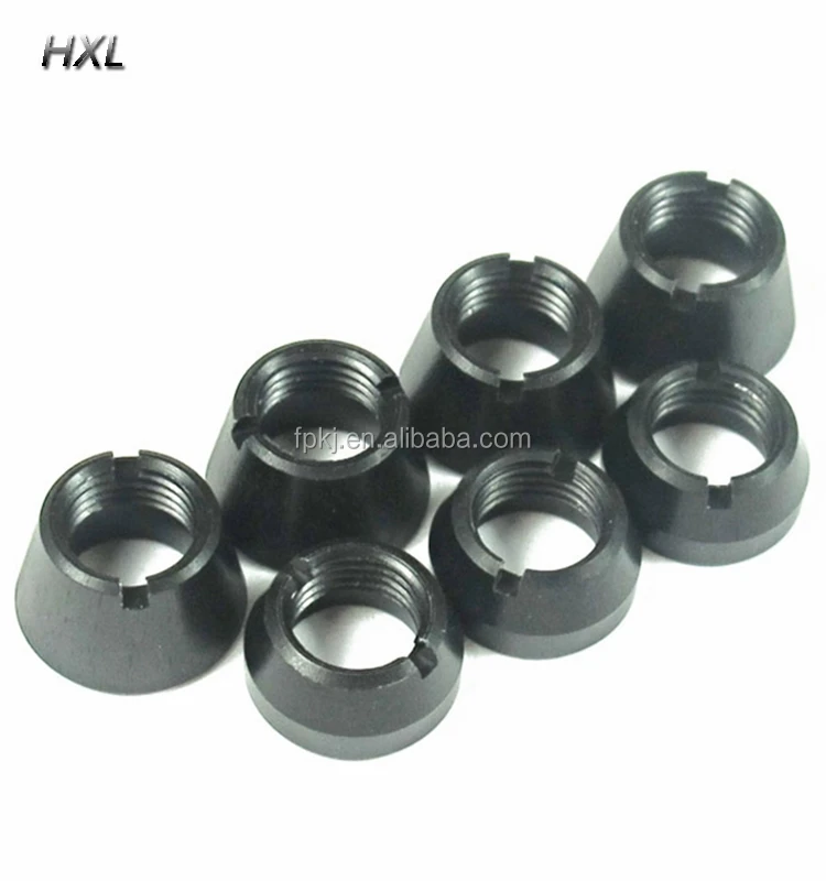 custom HXL hardware made inch size switch nut taper nut stainless steel conical nut
