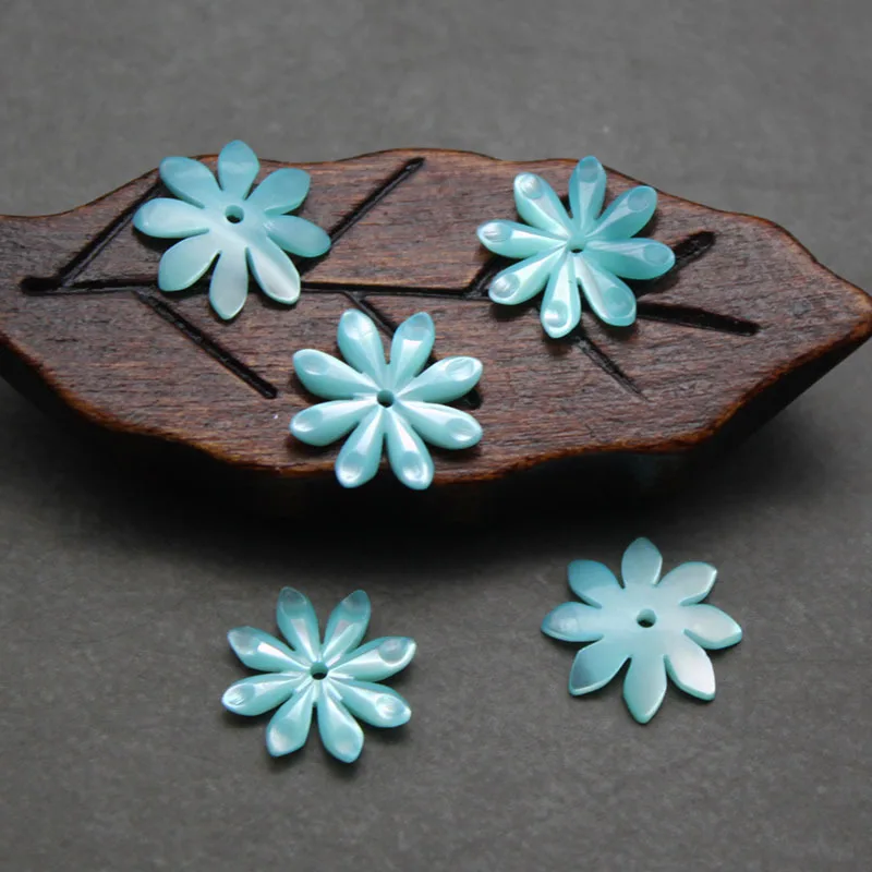 Бусины с полуотверстиями для изготовления ювелирных изделий, резные бусины из натурального розового жемчуга в форме ракушки, цветка, 10/12 мм