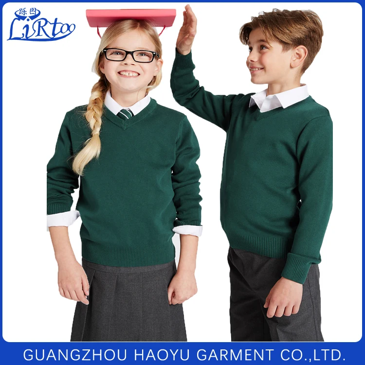 2020 New Style Primary School Uniform Sweater Designs for Boys and Girls