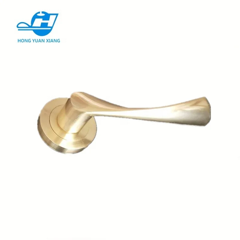 
hot style round rosette lever door handle aluminum door handle zinc alloy lever handle in good quality 