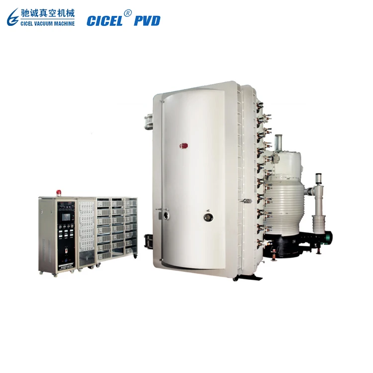 CICEL Stainless Steel Tables Frame Large Size PVD Vacuum Metalizing Coating Machine For Sale