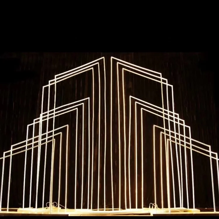 Весенняя звезда светодиодная геометрическая форма свод свадебный фон праздничное событие сценическое украшение