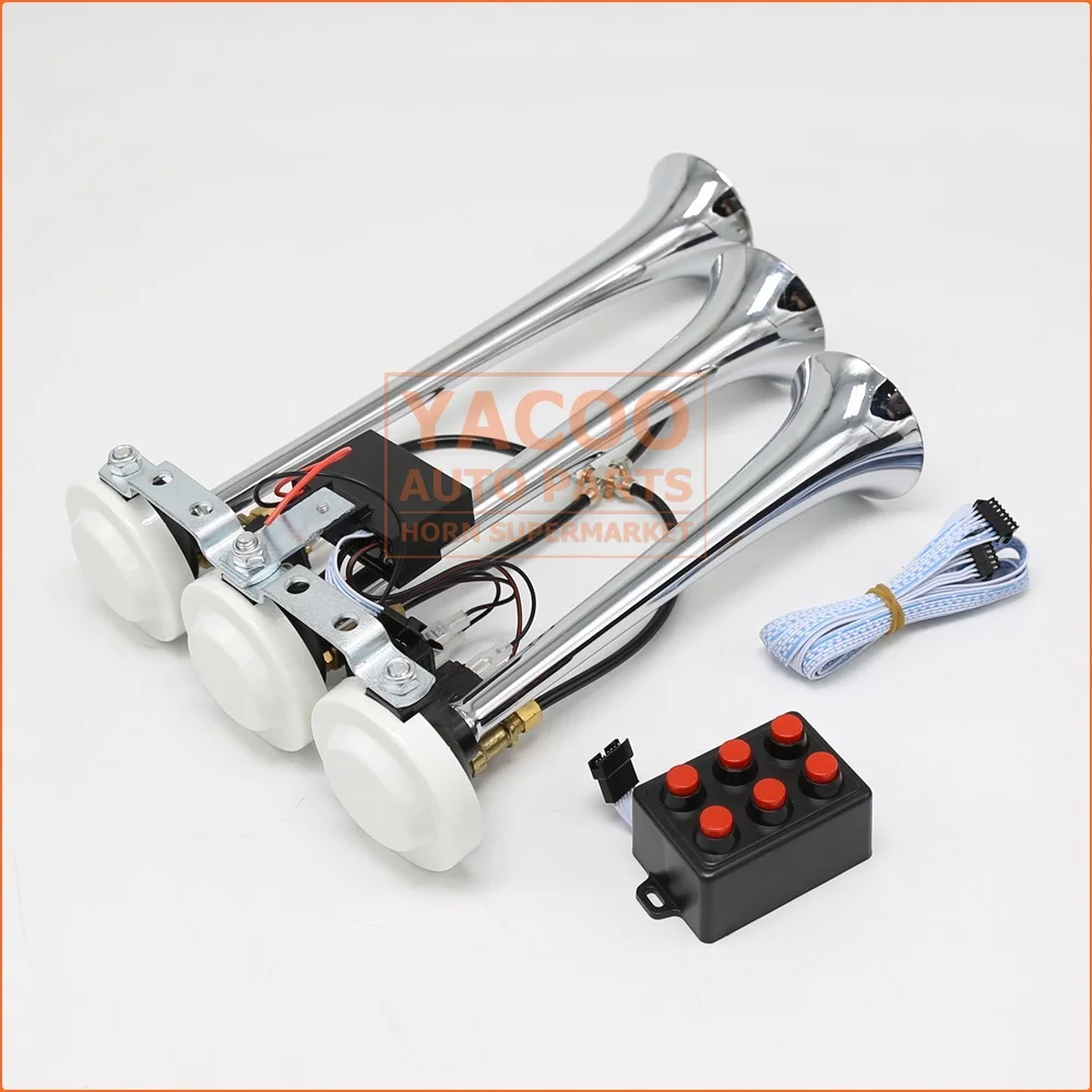 Hight Quality Wholesale Factory Silver Horn Trumpet Vehicle Air Horn Super Loud Air Horns