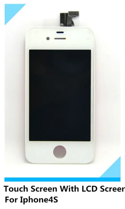 Черный белый Замена ЖК-экрана касания панели Ассамблея Стекло для IPhone 4S назад нажатии процедуру