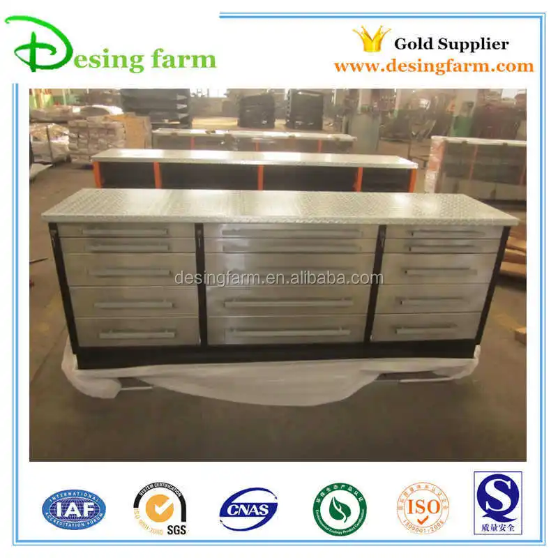 New design mechanical storage work bench with wheels