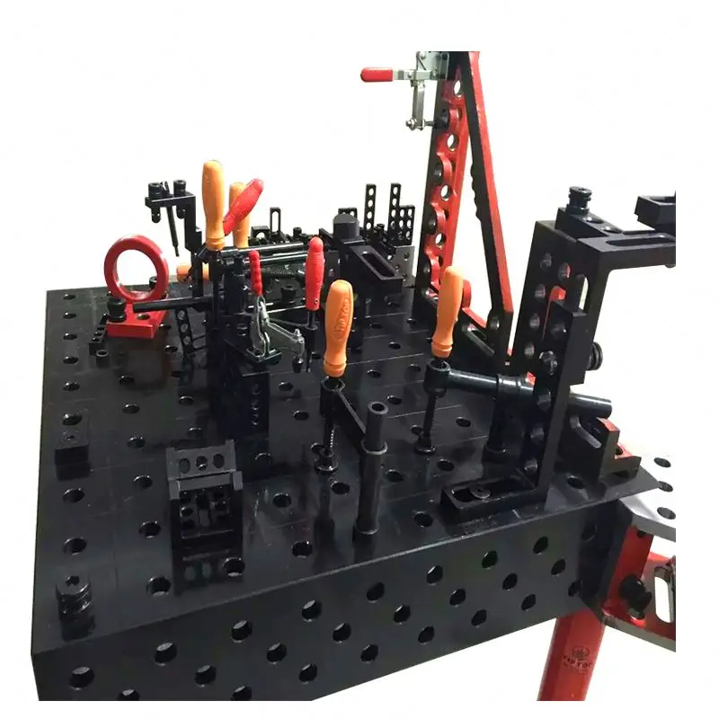 China Reasonable Price 3D cast iron Welding Table System with Jigs&Fixture