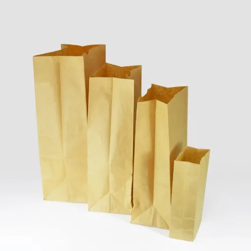 Custom Logo Kraft Paper Bag To Take Away Fast Food Kraft Paper Bag For Bread