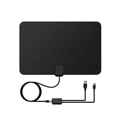 Mini Indoor Amplified Clear Digital HD VSAT HF UHF VHF Antenna TV