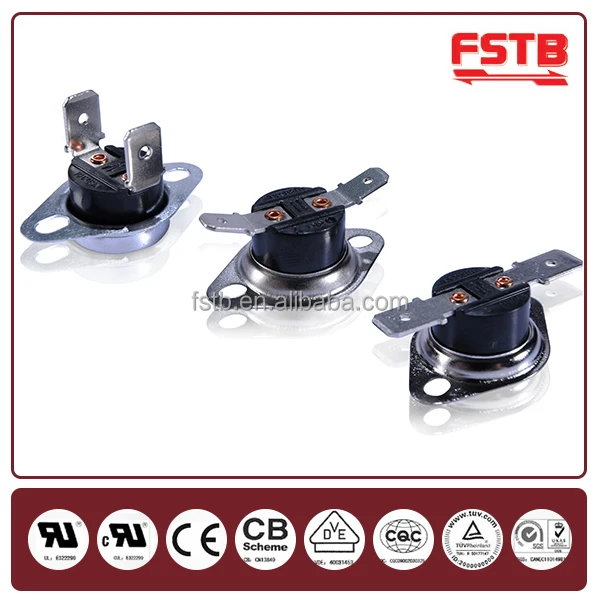 FSTB Wholesale Electric Water Heater bimetal disc thermostat N/C KSD301 Thermostat 250V 10A