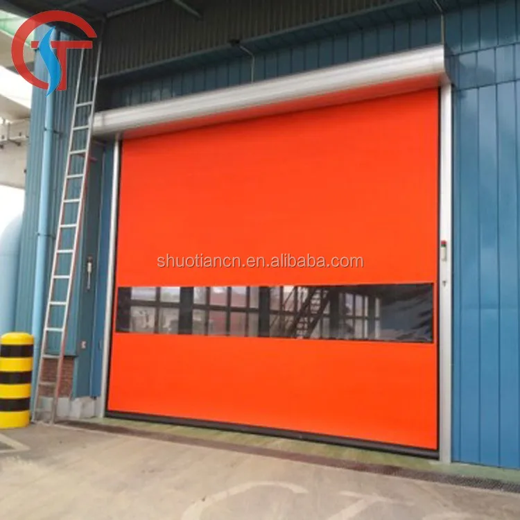 Automatic Rolling Up Pvc High Speed Roller Shutter Door