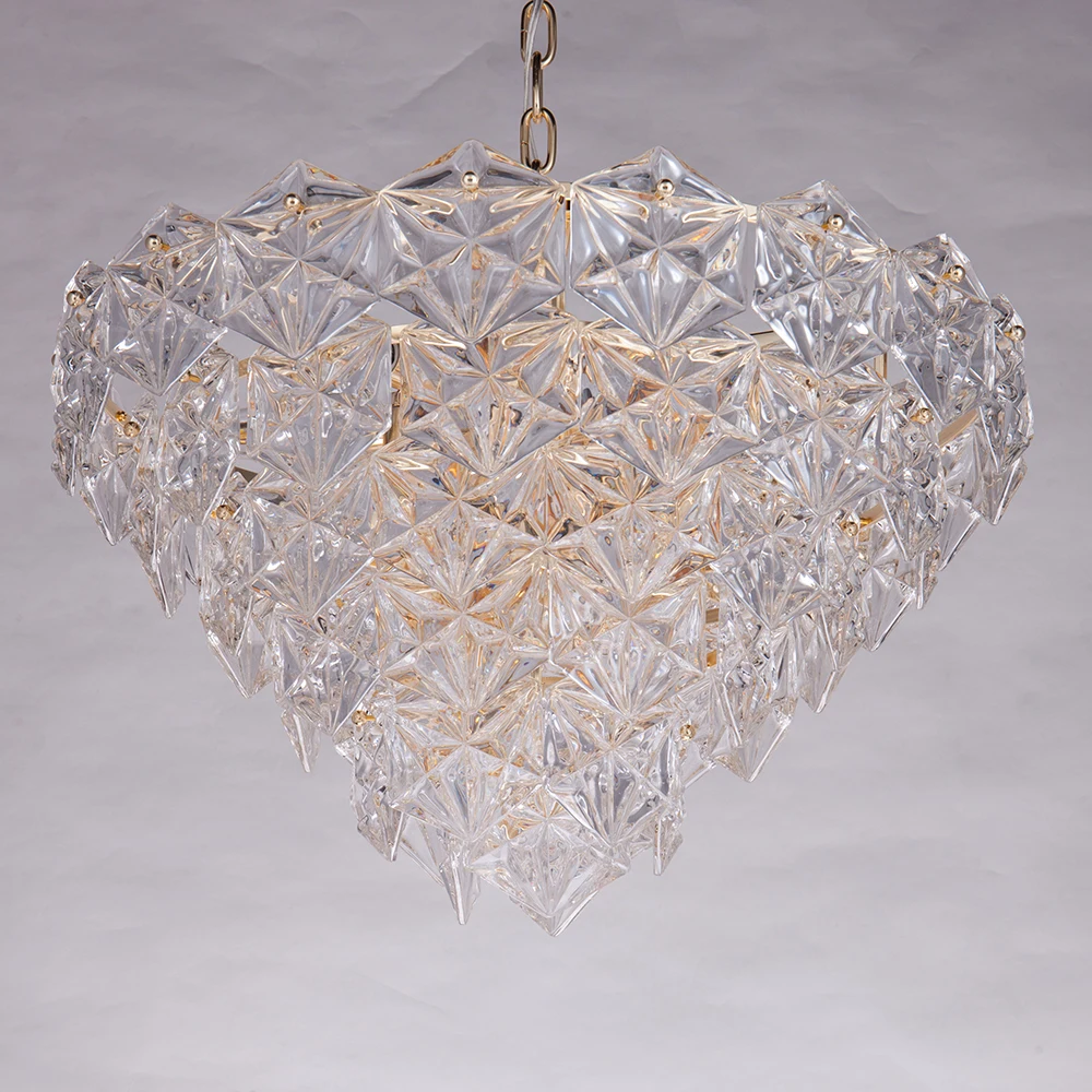 Современный хрустальный подвесной светильник в форме снега