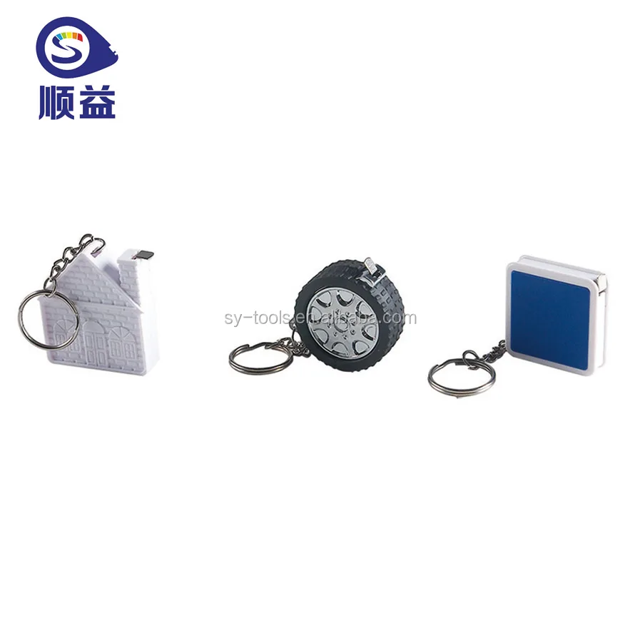 Colorful mini precise seamstress weight loss anthropometric measuring tape keyring gift tape measure