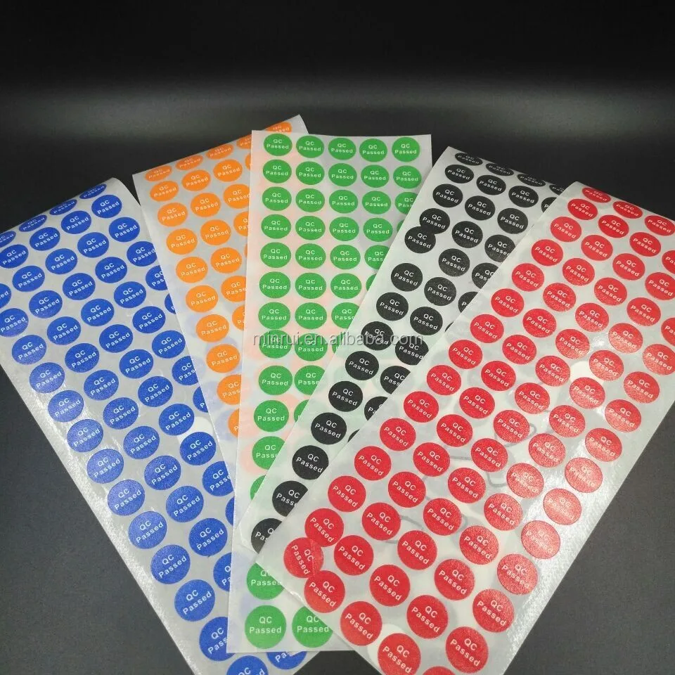 Cheapest Custom Size Mini Sticker QC Adhesive Letters Stickers